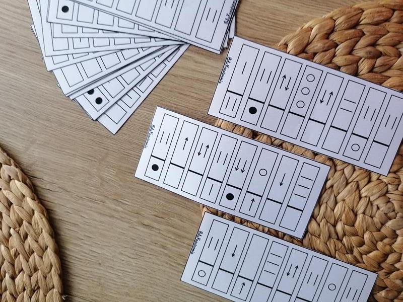 Klamerki czarno-białe