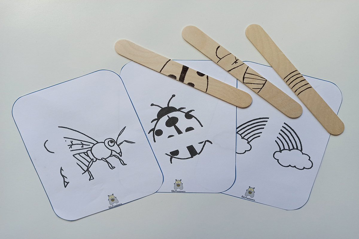 Przykładamy patyczki (wiosna)