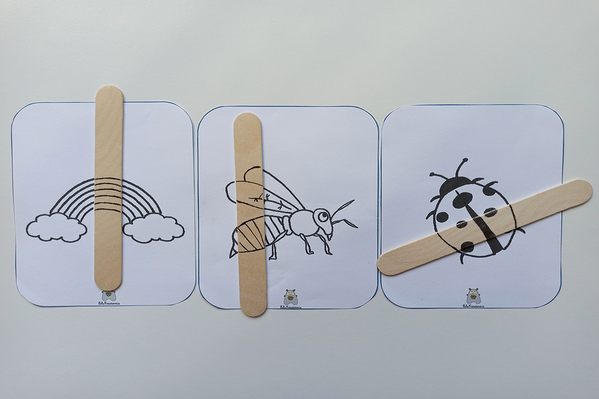 Przykładamy patyczki (wiosna)